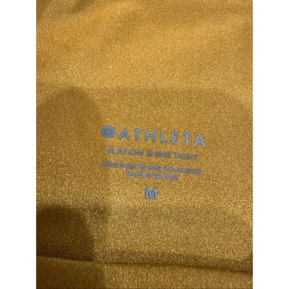 Athleta Elation Shine Tights Gold M - Picture 7 of 8